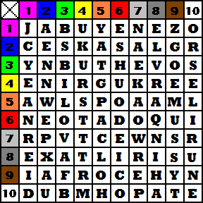 A pic with a bunch of letters
